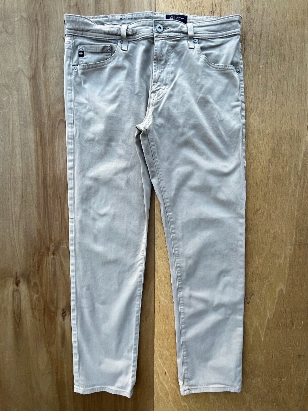 ADRIANO GOLDSCHMIED TELLIS MODERN SLIM JEANS MEN’S sz 33W X 29L Beige Soft Touch